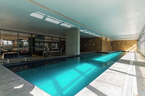 Indoor pool, a heated pool