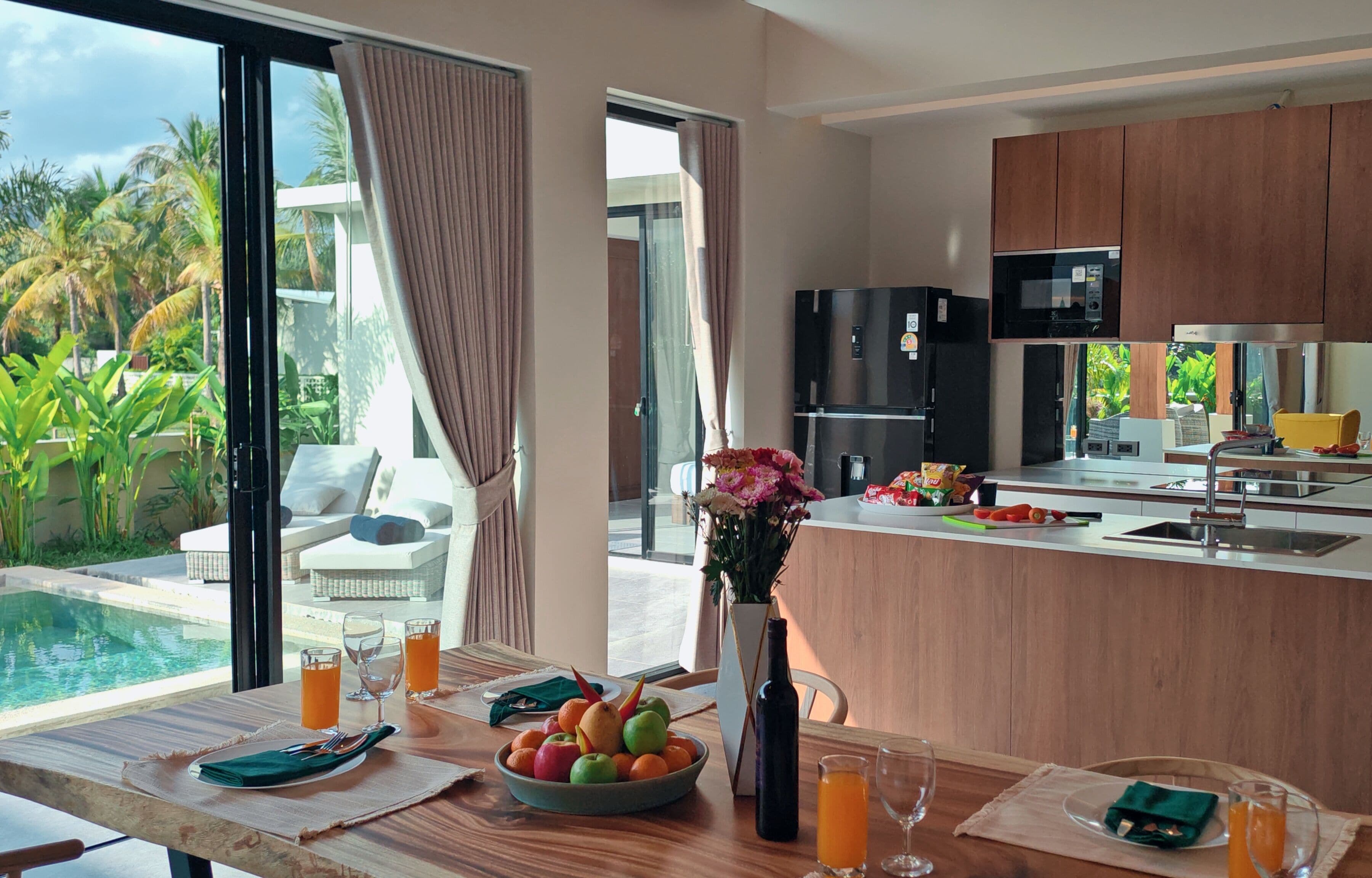 Superior-Villa, 2 Schlafzimmer, eigener Pool | Zimmersafe, individuell dekoriert, individuell eingerichtet