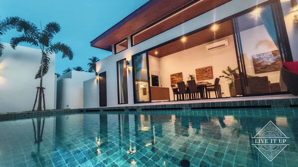 Deluxe Villa, 3 Bedrooms, Private Pool | In-room safe, individually decorated, individually furnished