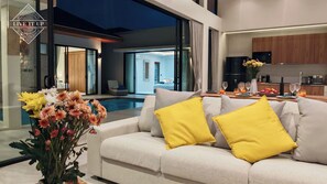 Comfort villa, 3 slaapkamers, privézwembad | Een kluis op de kamer, individueel gedecoreerd, individueel gemeubileerd