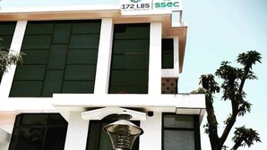 A building with a sign reading "172 LBS" and "SSC".