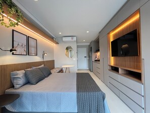 1 bedroom, free WiFi, bed sheets, wheelchair access - Sunset Rooftop Studio – Stunning Brooklin (Jardim das Acacias São Paulo)