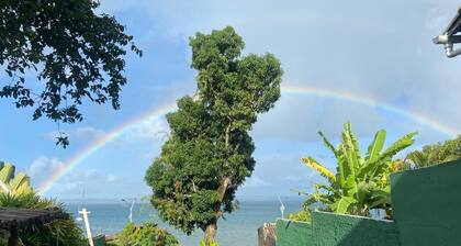 Equipped beachfront house in Itaparica, with 5 bedrooms, 4 bathrooms, garden