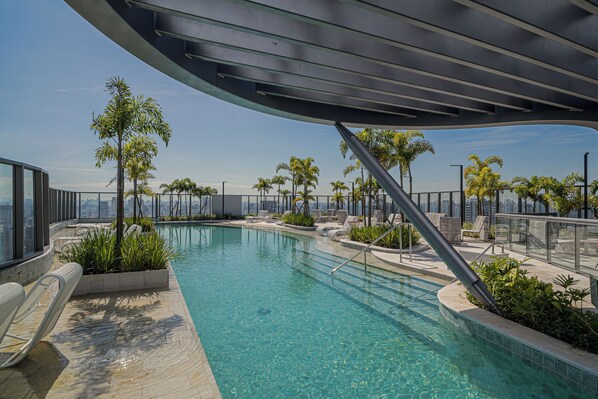 Indoor pool, outdoor pool