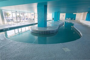 Indoor pool, a heated pool