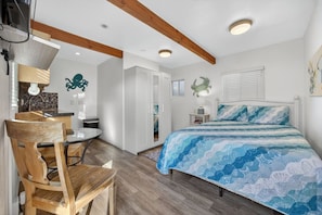 Desk, iron/ironing board, travel crib, WiFi