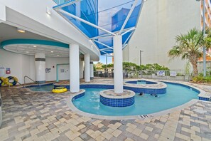 Indoor pool, a heated pool
