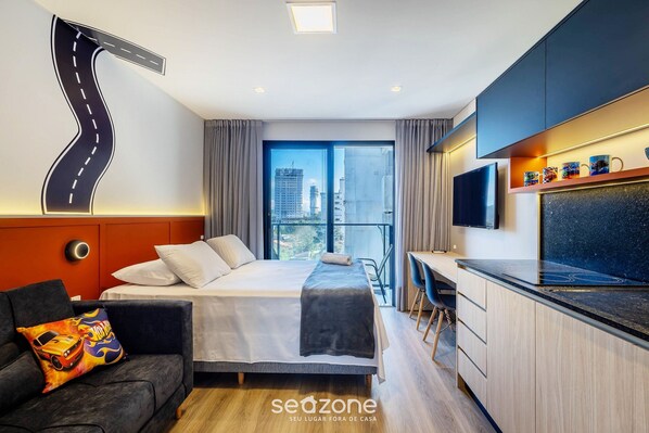 1 bedroom - Studios in a Seaside Building, Close to Beto Carreiro at Penha Spot - Psob (Penha)