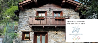 Stone chalet with valley view