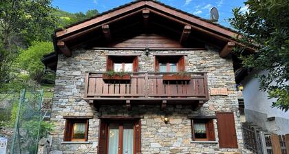 Stone chalet with valley view