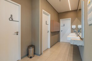 Luxury Apartment | Bathroom | Shower, soap, toilet paper