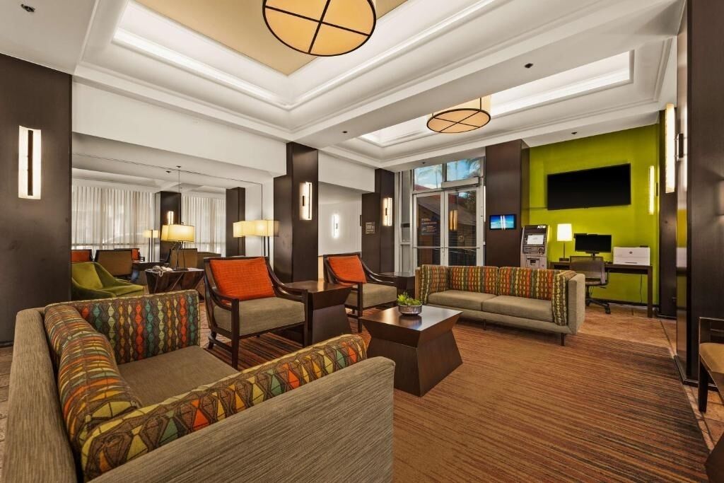 Settle into stylish lounge seating for relaxed downtime together.