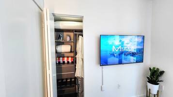 2 bedrooms, iron/ironing board, travel crib, WiFi