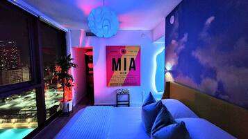 2 bedrooms, iron/ironing board, travel crib, WiFi