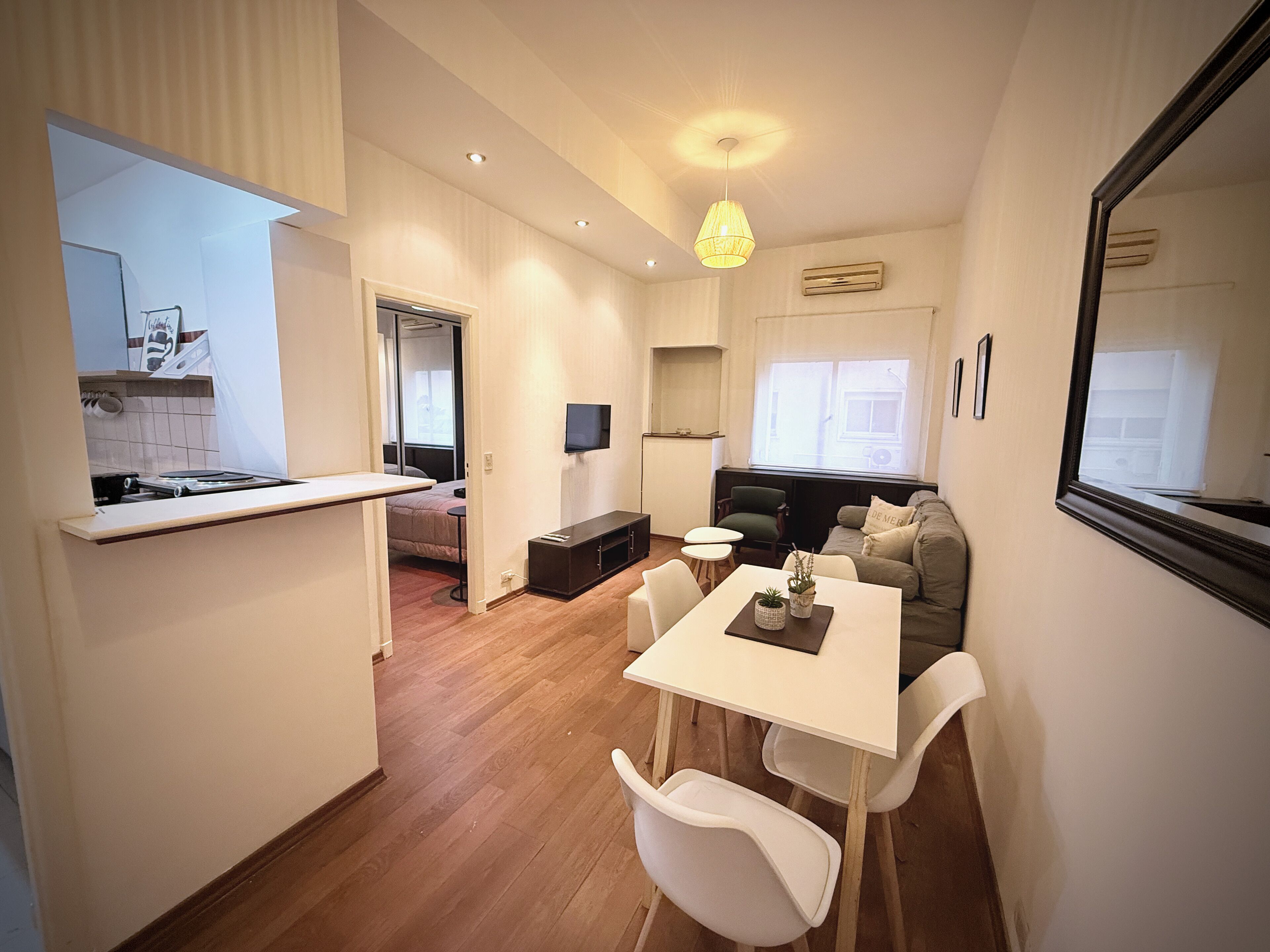 Apartment, 1 Bedroom | Living area | 43-inch Smart TV with cable channels, Netflix, pay movies