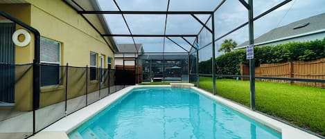 A heated pool