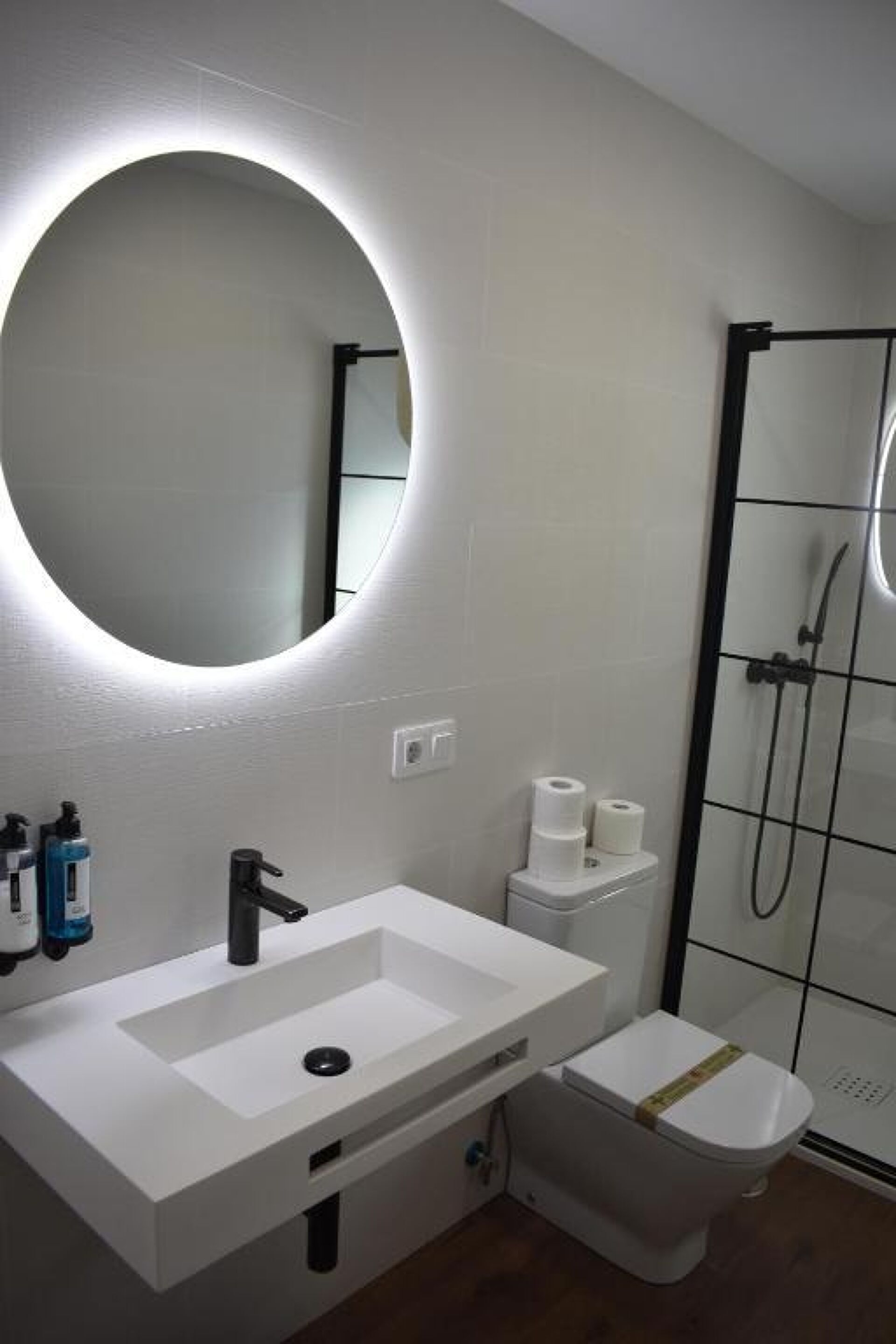 Hair dryer, towels