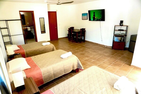 1 غرفة نوم وواي فاي وملاءات أسرّة