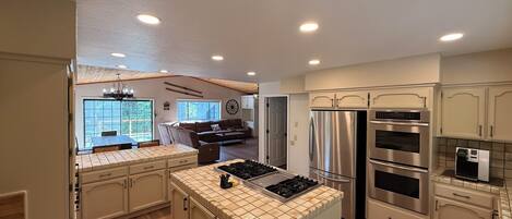 Microwave, oven, stovetop, dishwasher