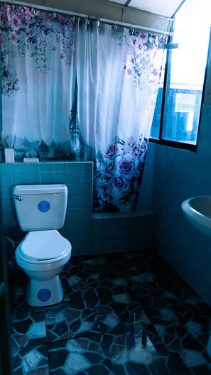 Shower, toilet paper - Spacious apartment (ss)