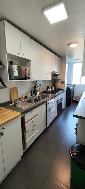 Fridge, microwave, oven, stovetop - 2Exclusive, fully furnished apartment with ocean view in a World Heritage Site (Valparaiso)