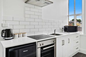 Microwave, oven, stovetop, toaster