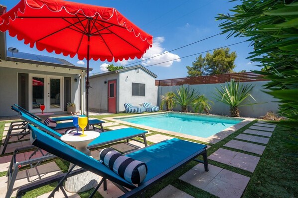 A heated pool