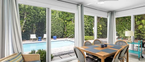A heated pool