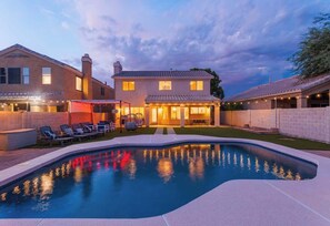 A heated pool
