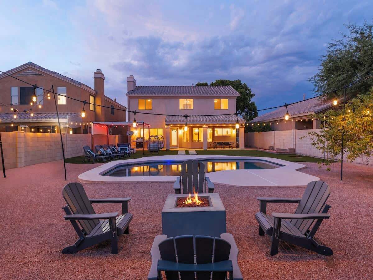 A heated pool