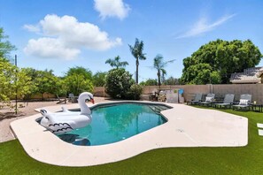 A heated pool