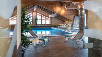 Indoor pool, a heated pool
