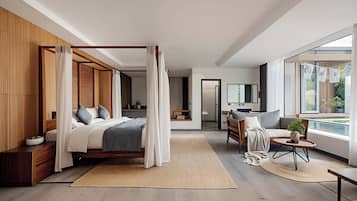 Luxury-Zimmer, Gartenblick | Schreibtisch, laptopgeeigneter Arbeitsplatz, schallisolierte Zimmer