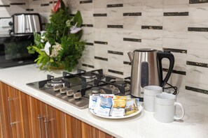 Villa Familiale, 2 chambres, vue jardin | Cuisine privée