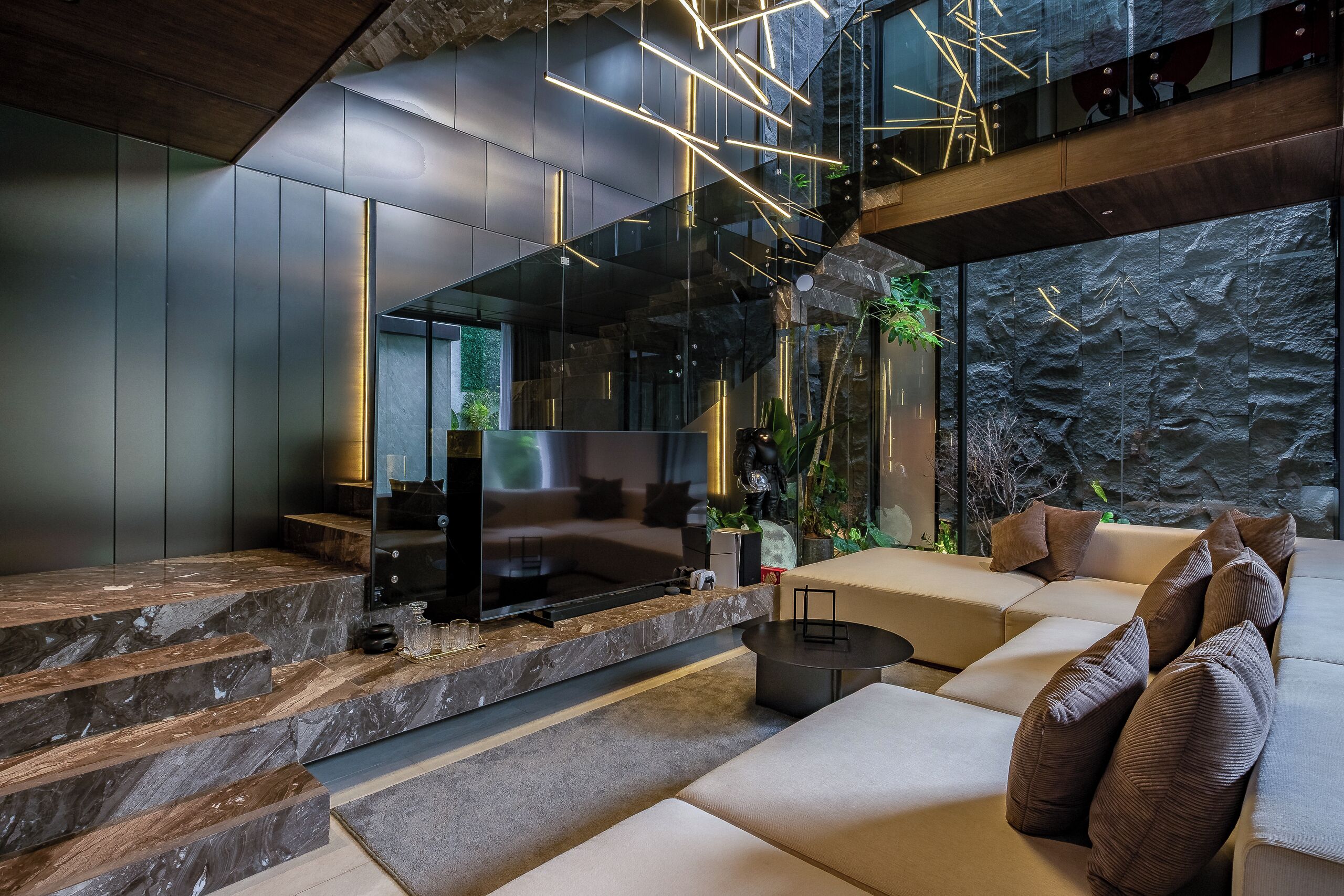 Three-Bedroom Villa Grey | Sala de estar