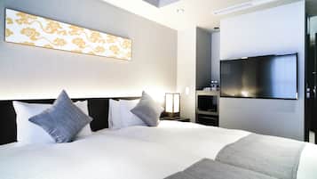 Quarto casal executivo | Cofres nos quartos, cortinas blackout, ferros/tábuas de passar roupa