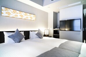 行政雙人房 | 客房內保險箱、遮光布/窗簾、熨斗/熨衣板、免費無線上網