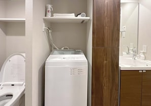 Hair dryer, towels
