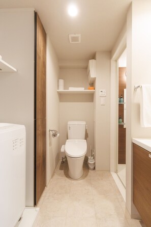 Hair dryer, towels