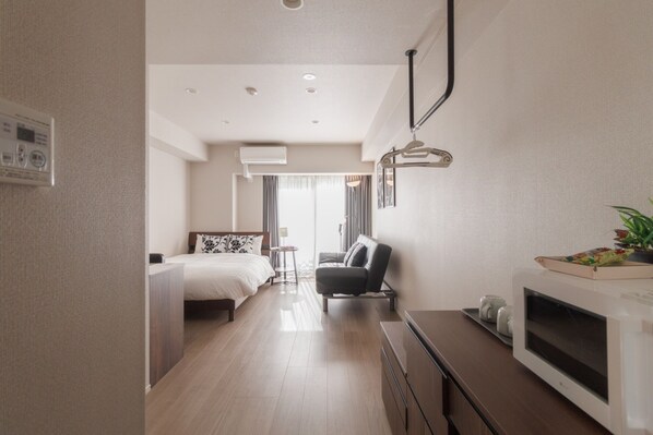 1 slaapkamer, een bureau, internet, beddengoed