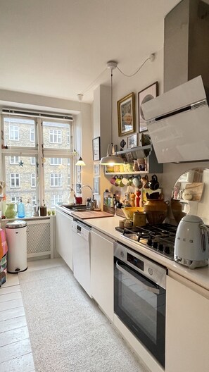 Kühlschrank, Ofen, Herdplatte, Geschirrspüler