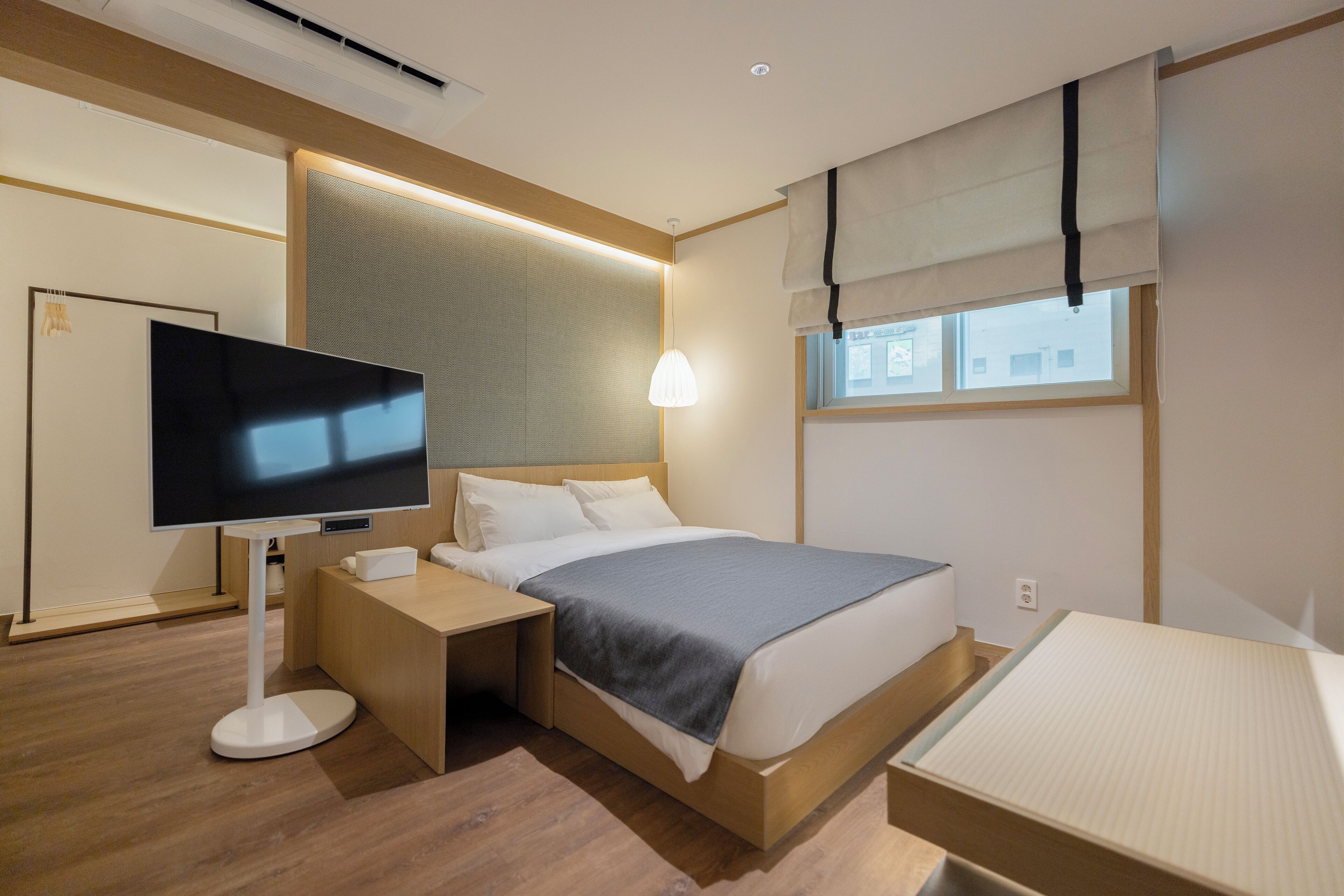 Premium bedding, blackout drapes, soundproofing, free WiFi