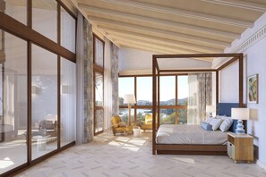 Suite Premier, vista al mar (Roof Top Pool) | Minibar, caja de seguridad en la habitación y decoración personalizada 