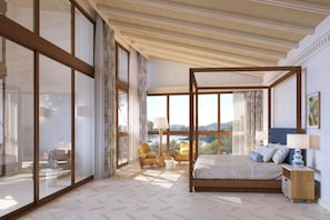 Frigobar, cofres nos quartos, individualmente decorados