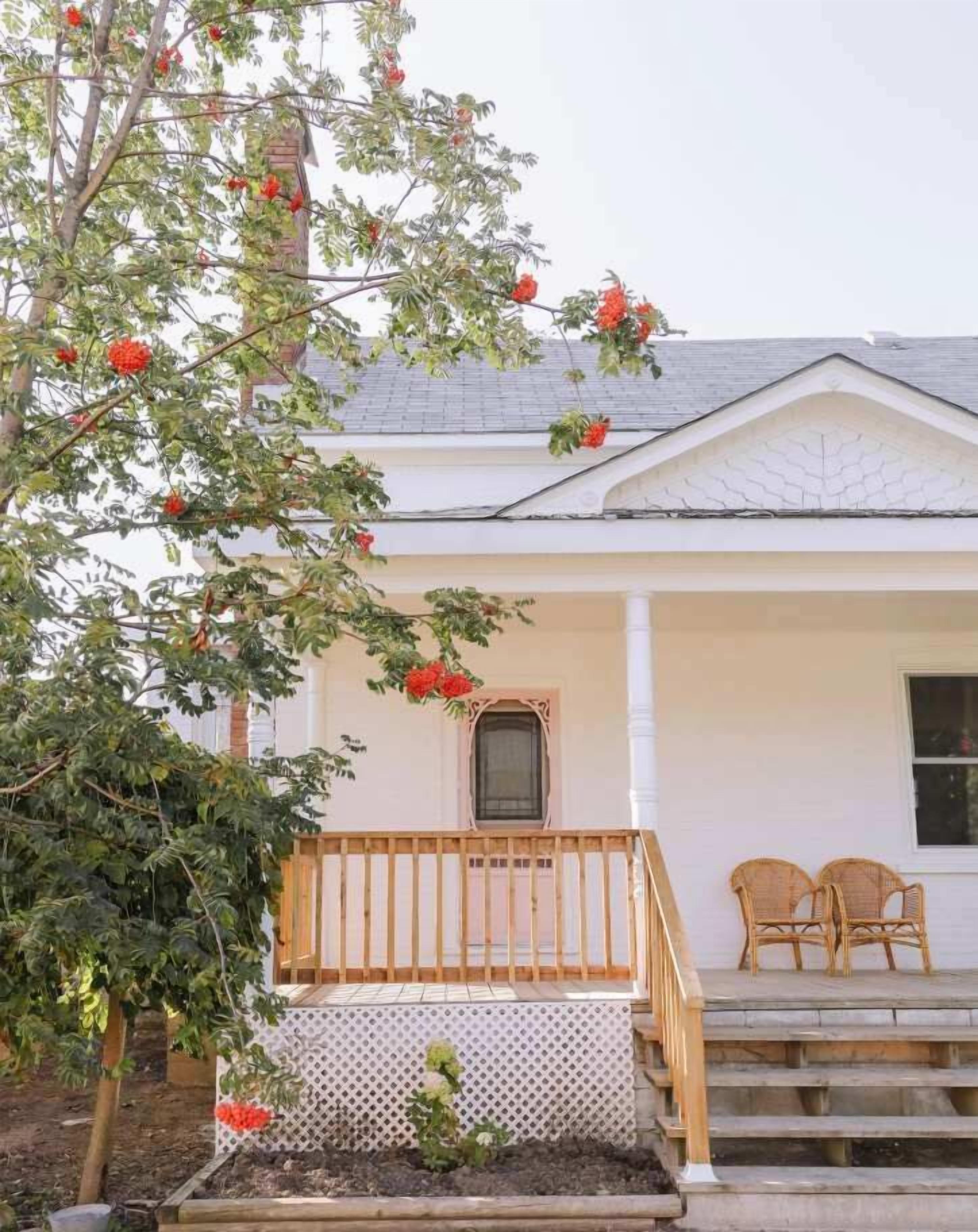Come enjoy a beverage on the beautiful porch at Wild Rose