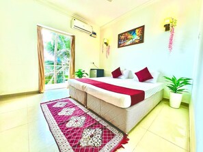 Superior Double Room, 1 King Bed, Air conditioning, Partial Ocean View | Free WiFi, bed sheets - HOTEL EL PASO (Arambol)