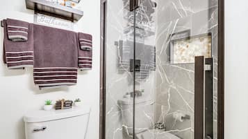 Hair dryer, towels