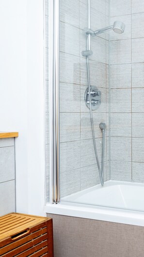 Shower, hair dryer