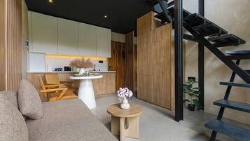 Villa | Living room | 24-inch Smart TV with cable channels