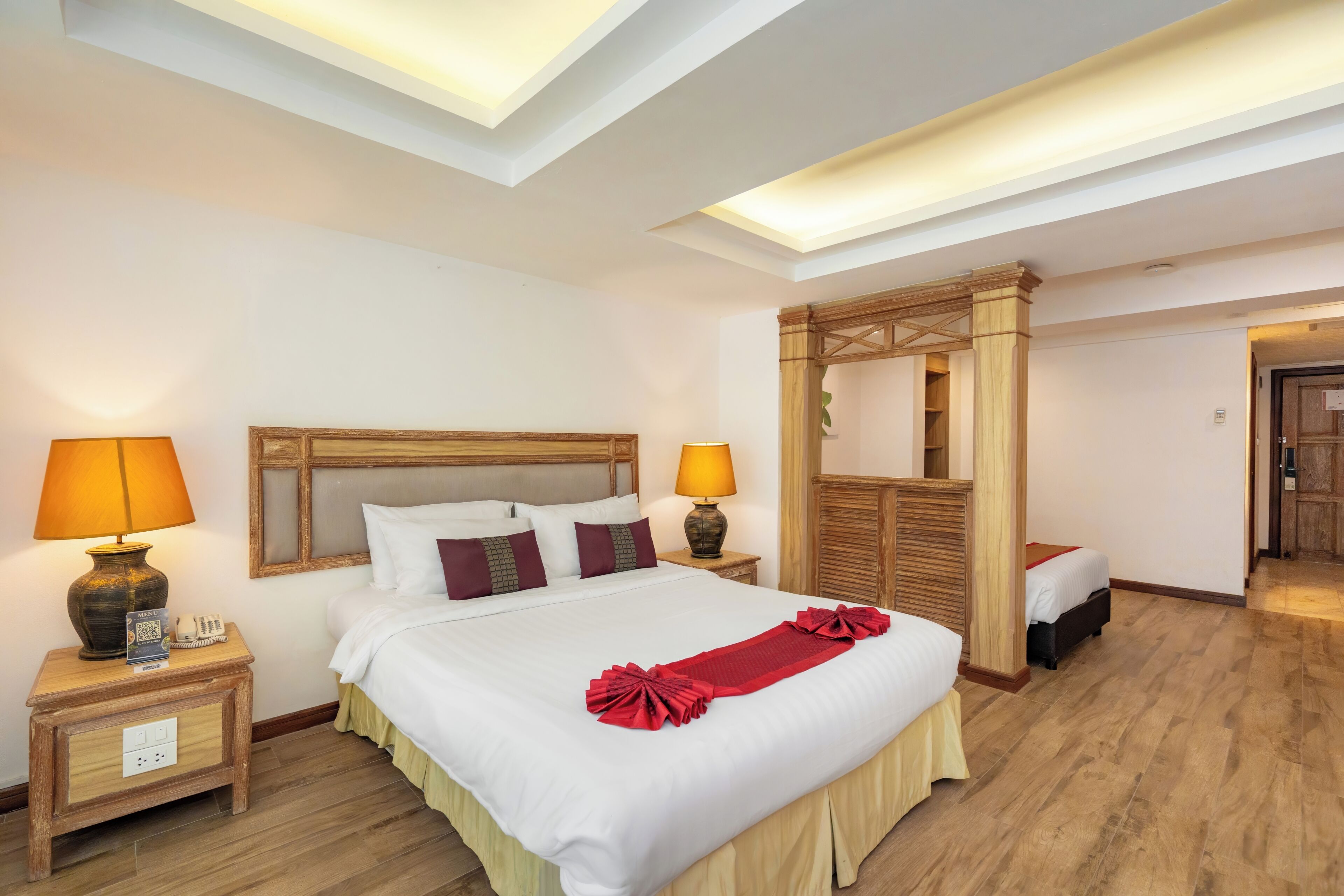 Chambre triple Ville, 1 chambre | Bureau, espace de travail pour ordinateurs portables